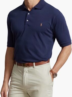 Polo Ralph Lauren Classic Fit Polo Shirt XXL Navy Blue Pony Logo Golf Preppy